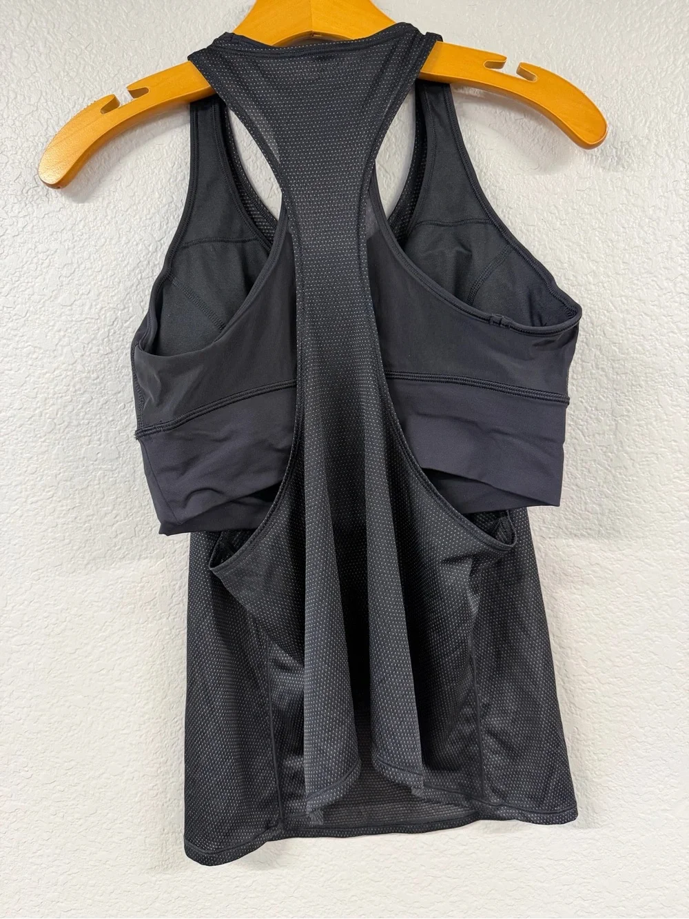 lululemon athletica Black Mesh Racerback Tank